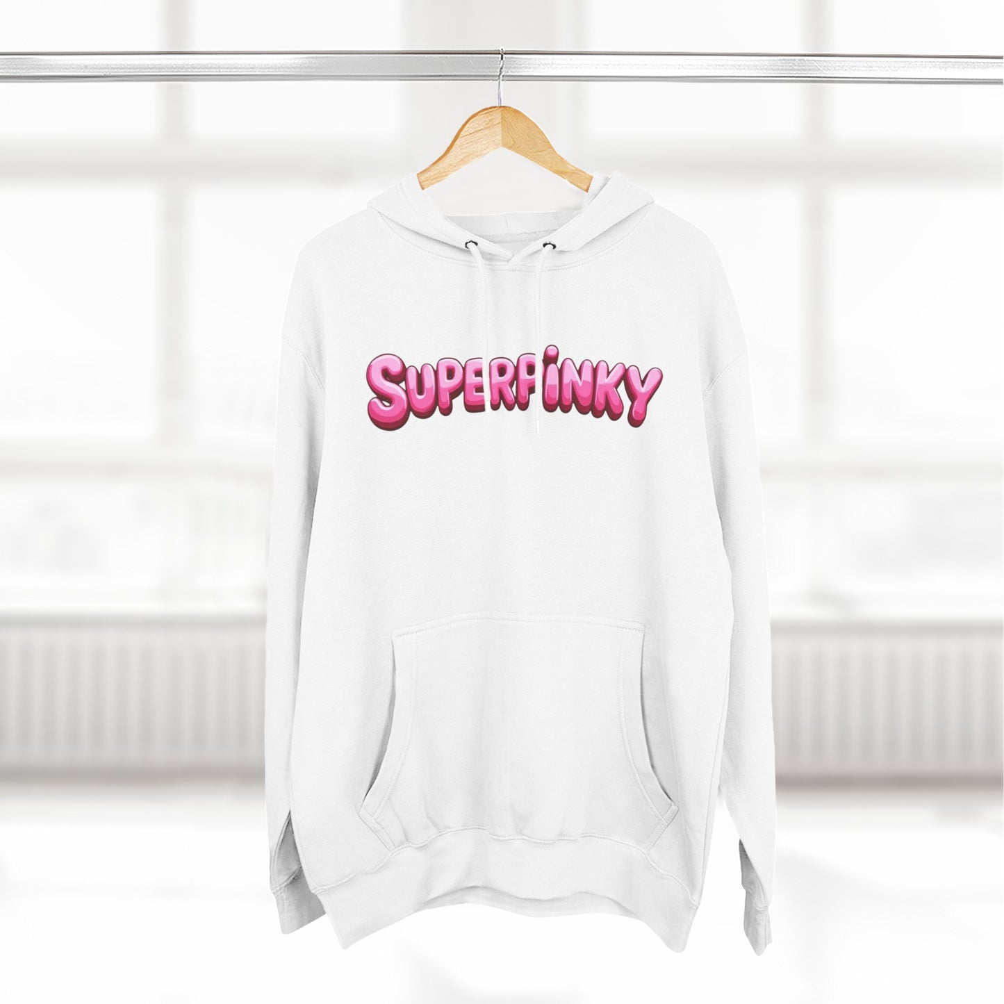 SuperPinky Bubble Logo Three-Panel Fleece Hoodie