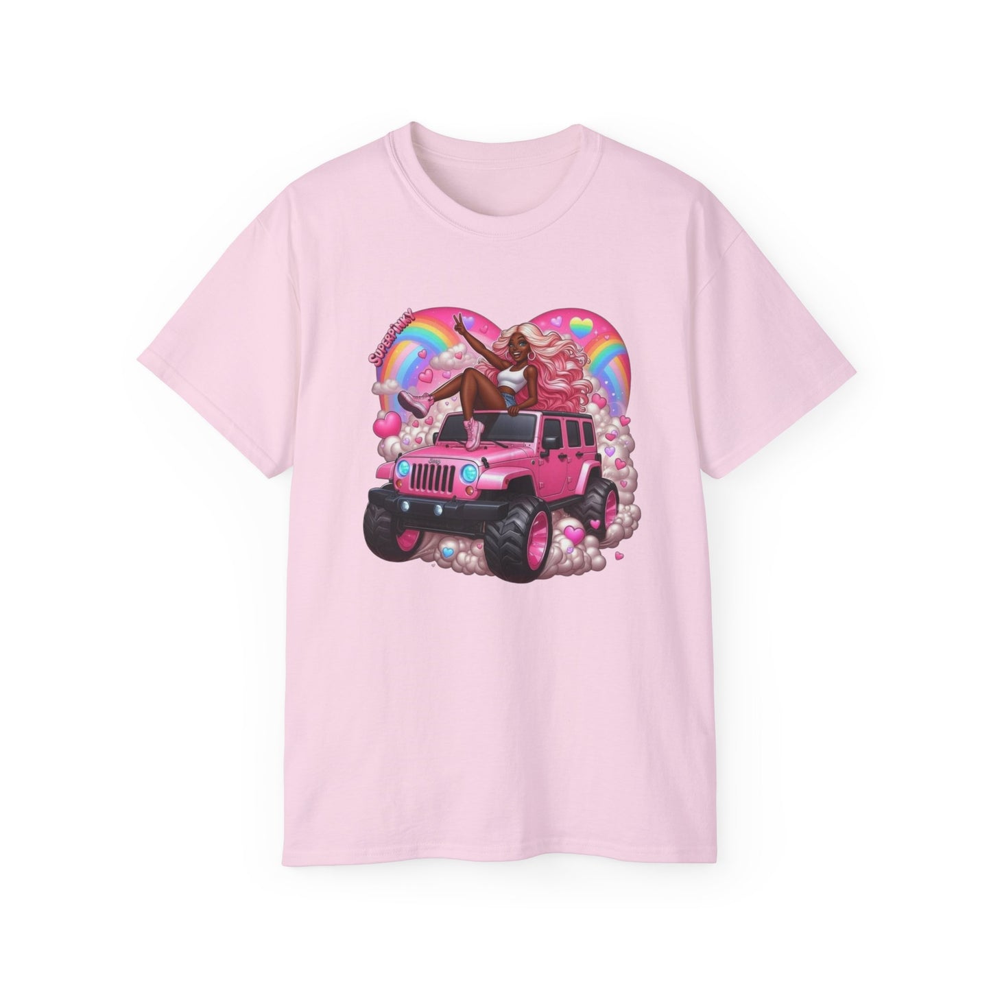 SuperPinky Rainbow Heart Tee