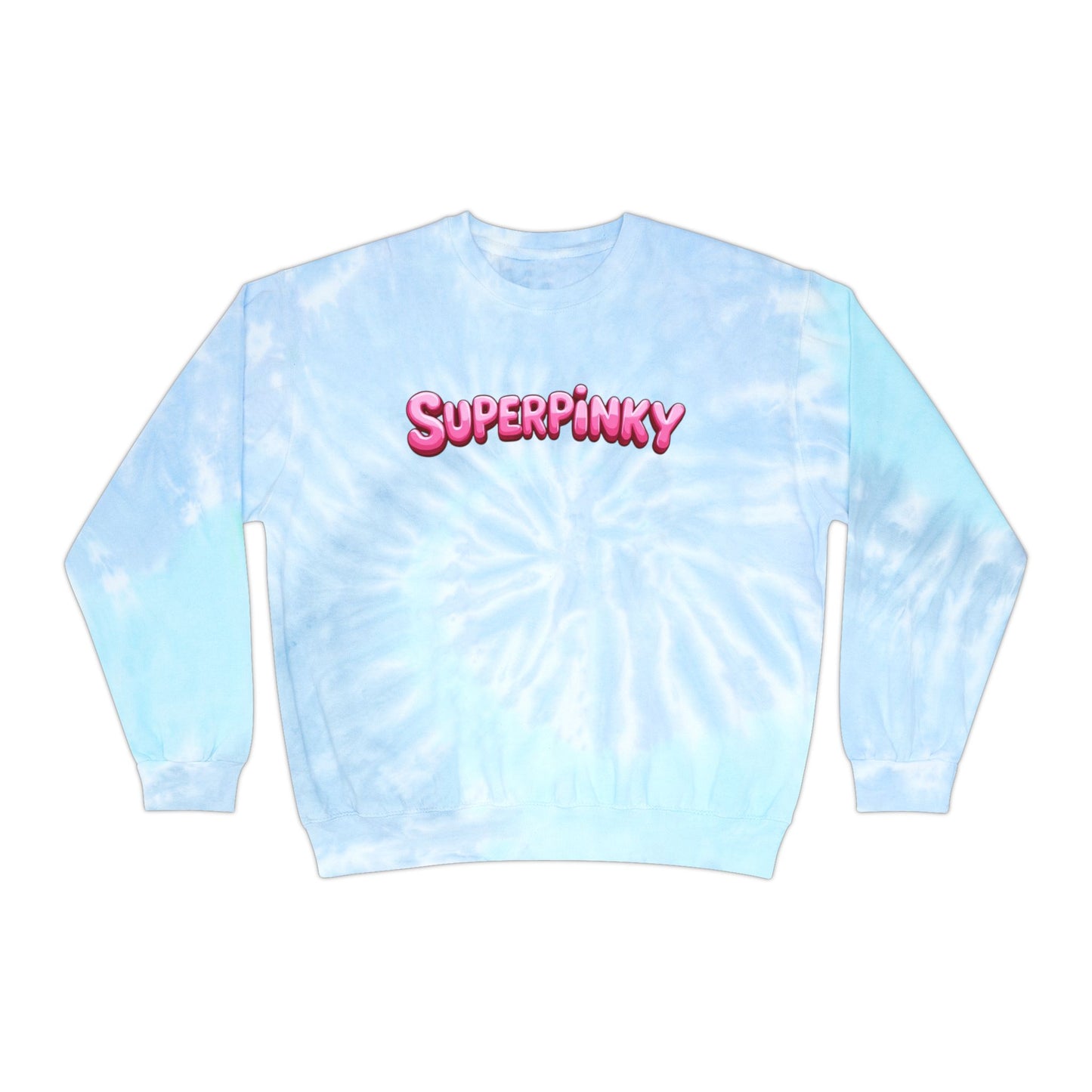 SuperPinky Bubble Logo Tie-Dye Sweatshirt