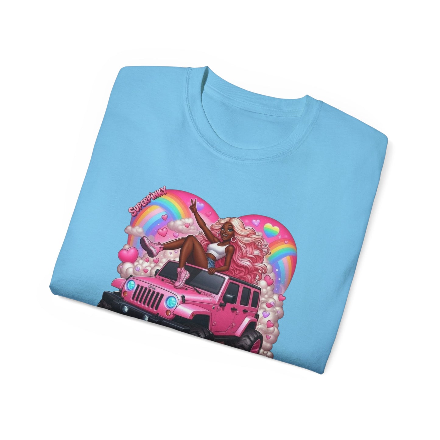 SuperPinky Rainbow Heart Tee