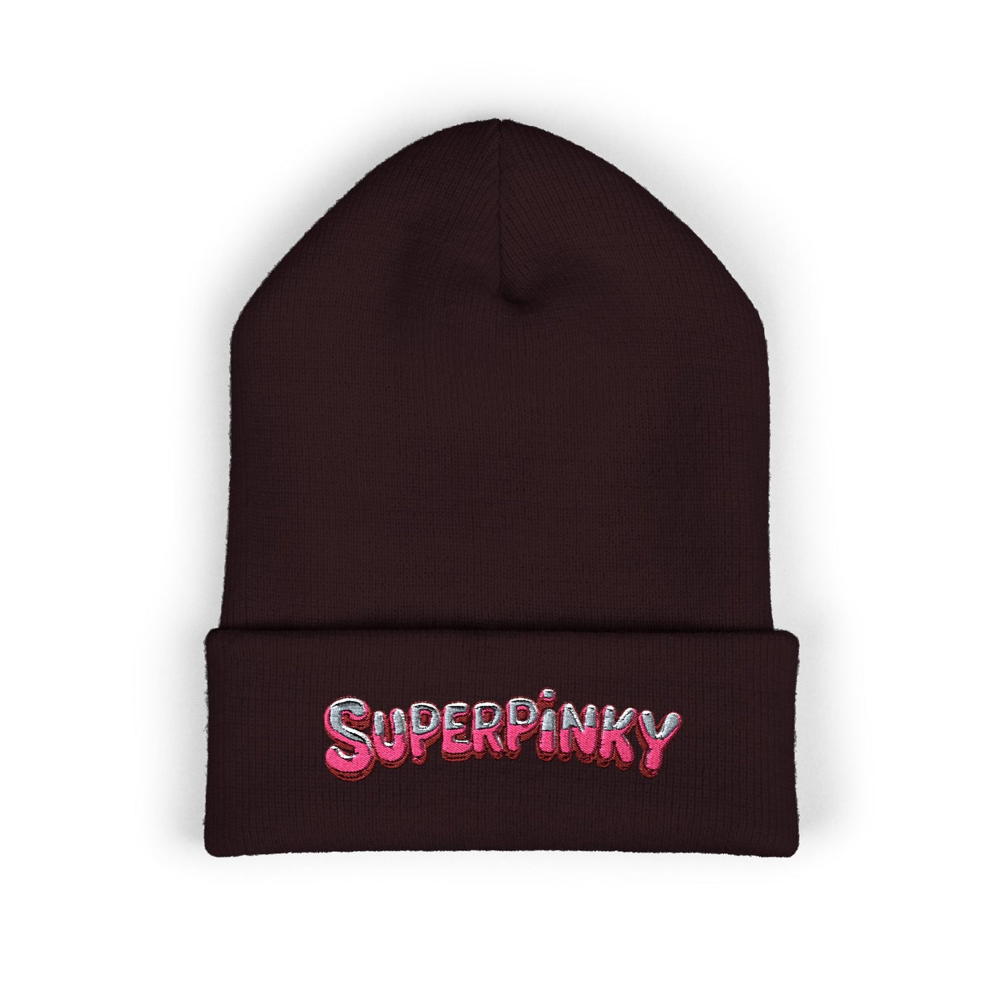 SuperPinky Bubble Logo Beanie  Knit Hat