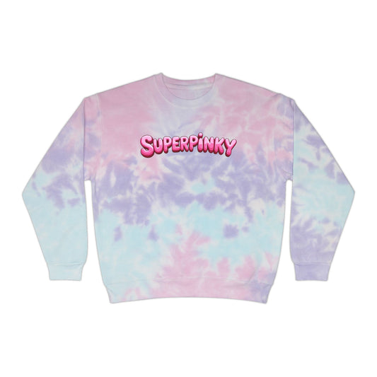 SuperPinky Bubble Logo Tie-Dye Sweatshirt