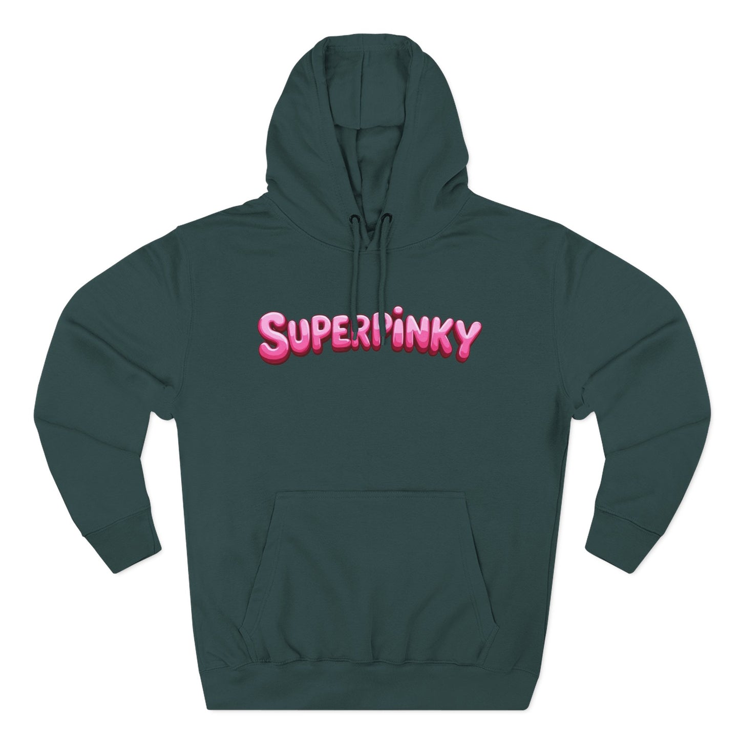 SuperPinky Bubble Logo Three-Panel Fleece Hoodie