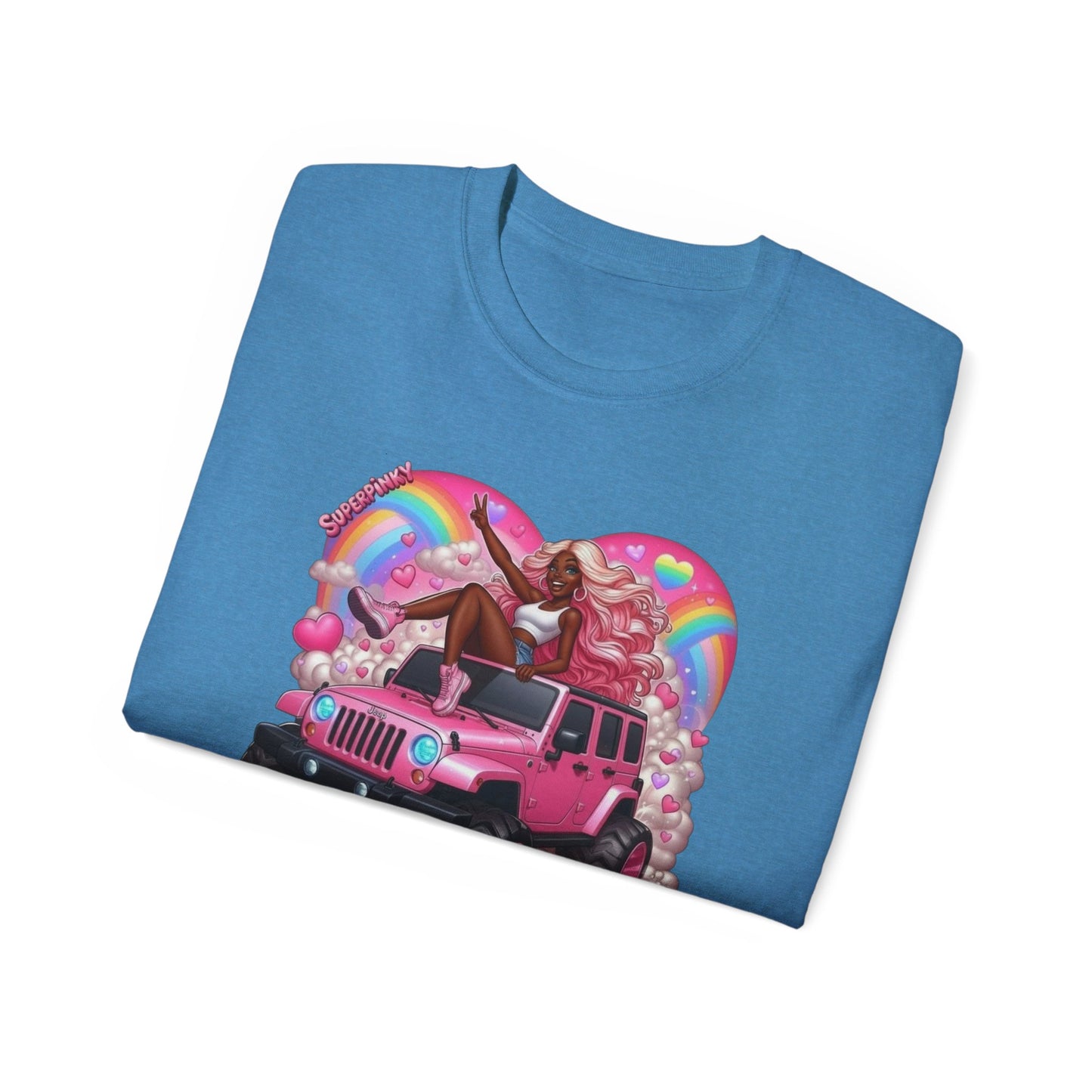 SuperPinky Rainbow Heart Tee
