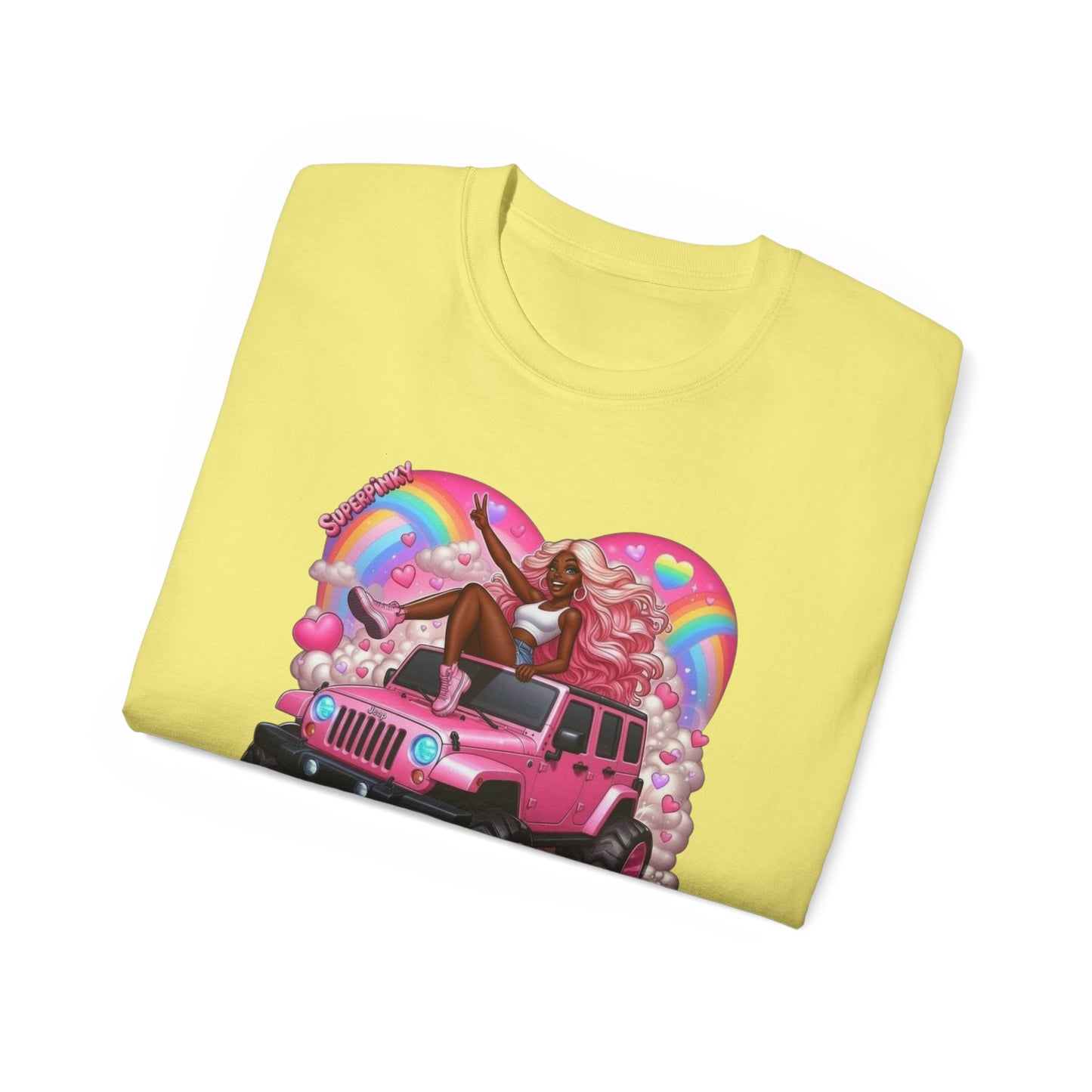 SuperPinky Rainbow Heart Tee