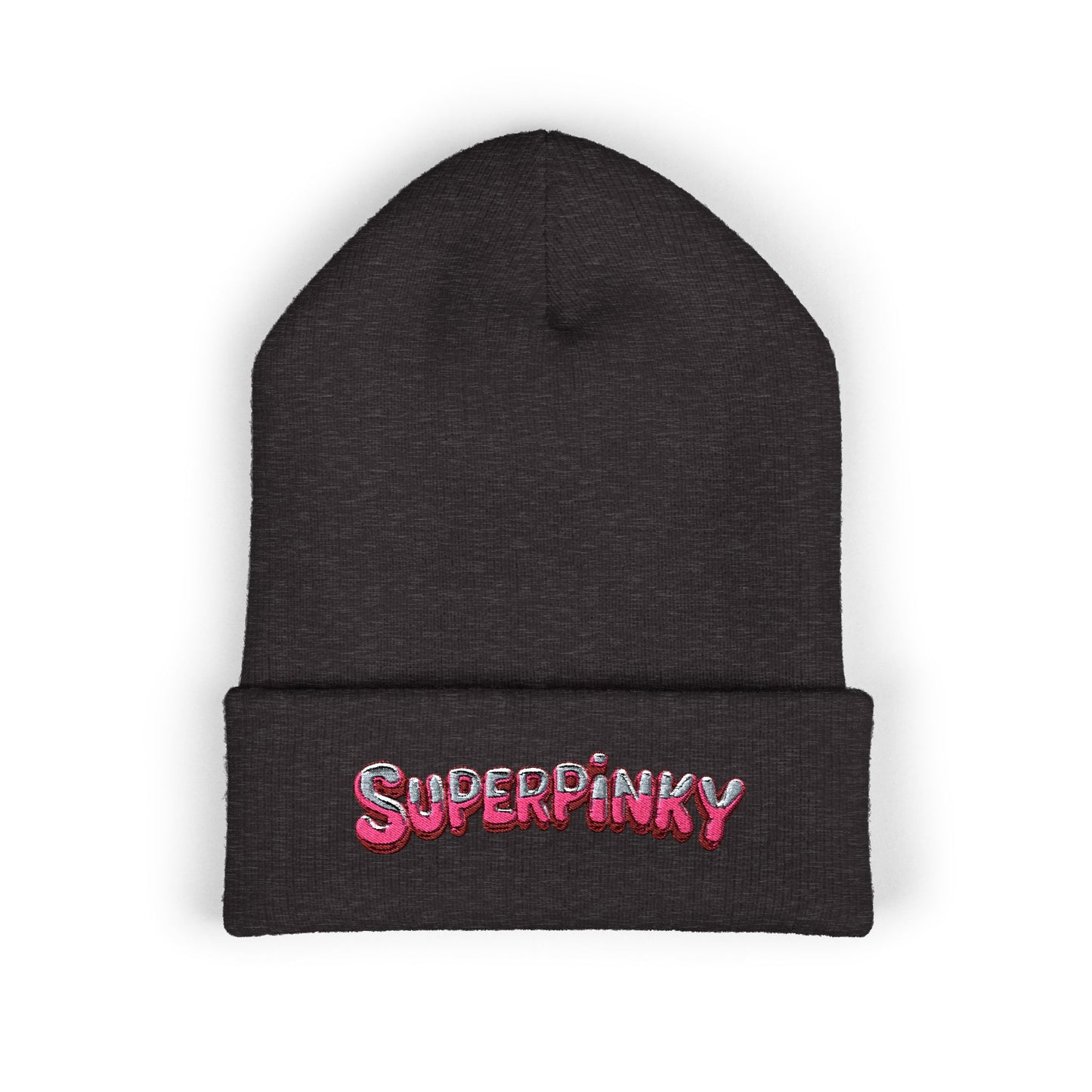 SuperPinky Bubble Logo Beanie  Knit Hat
