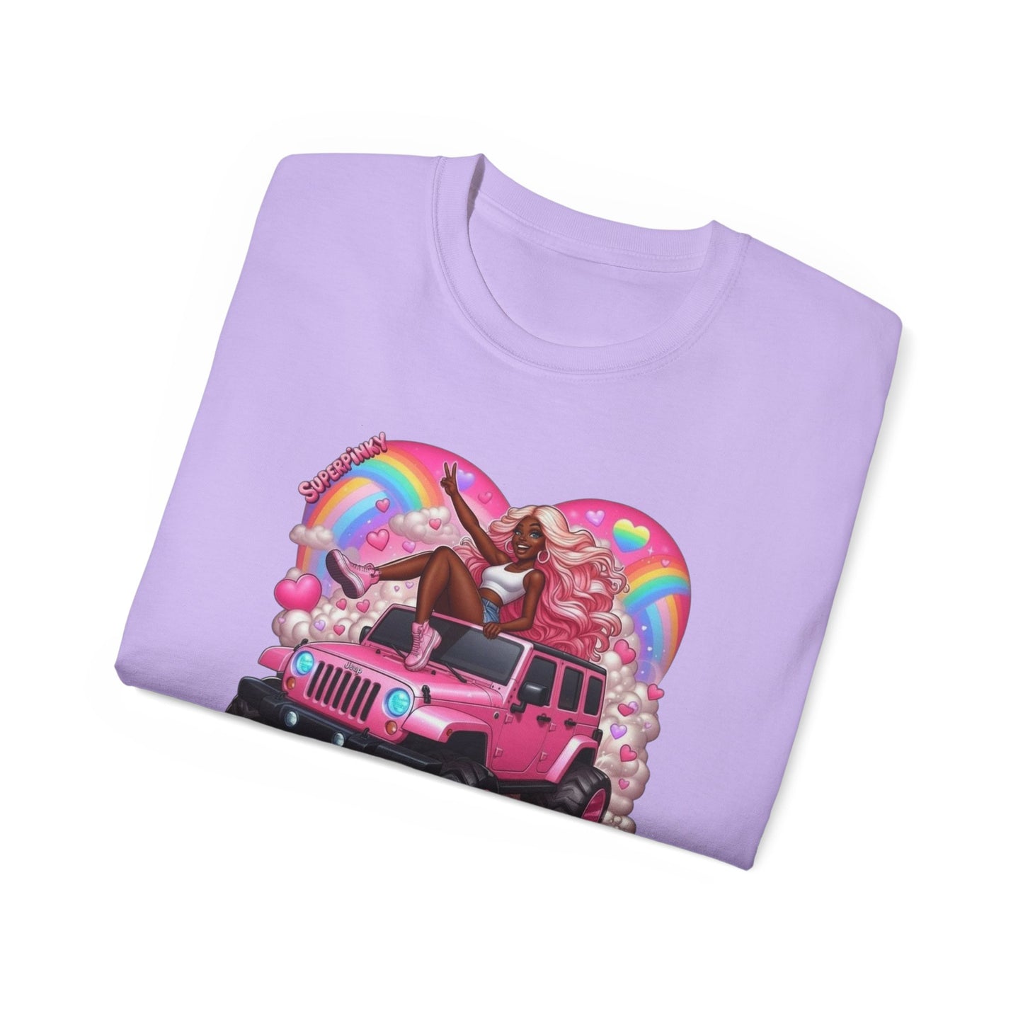 SuperPinky Rainbow Heart Tee