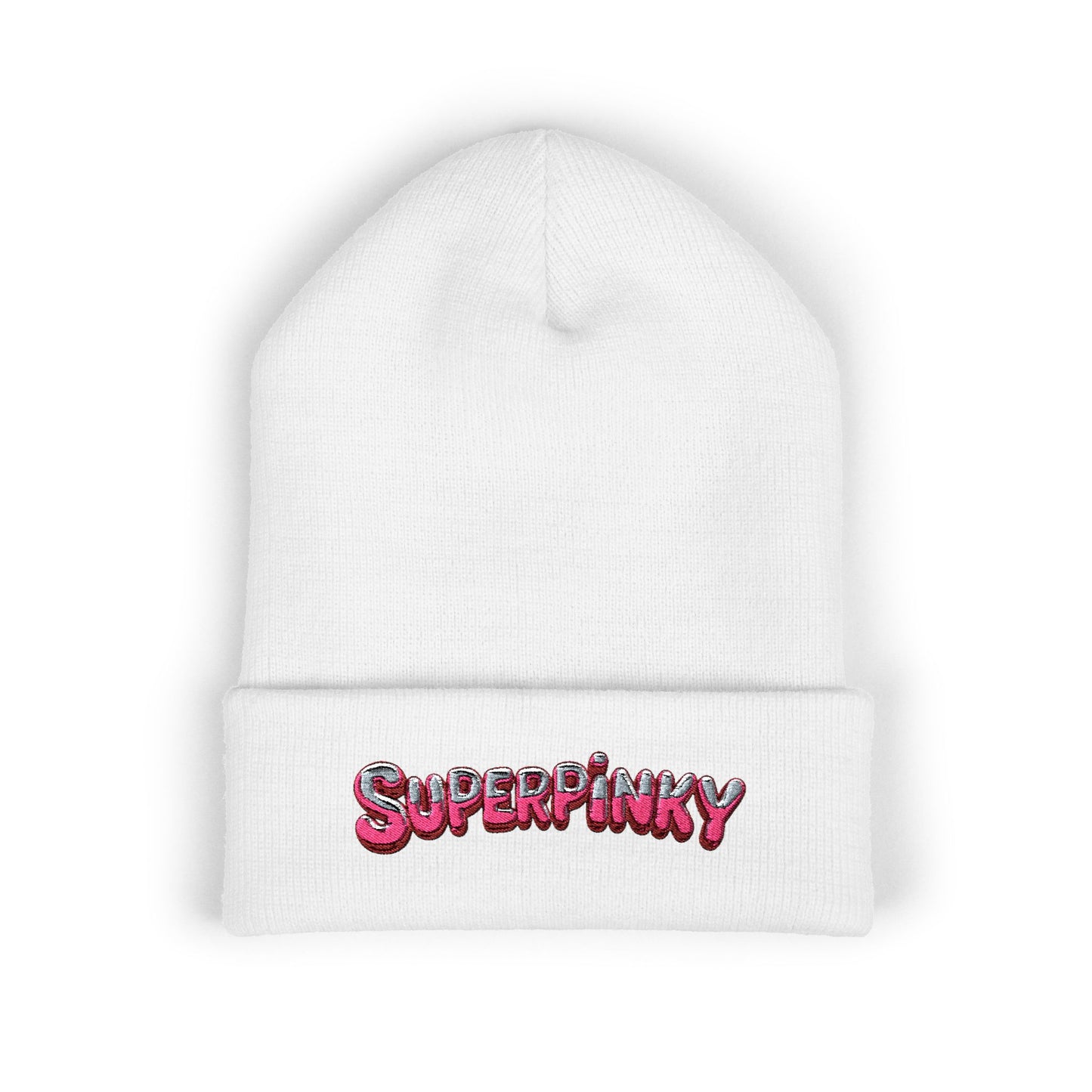 SuperPinky Bubble Logo Beanie  Knit Hat