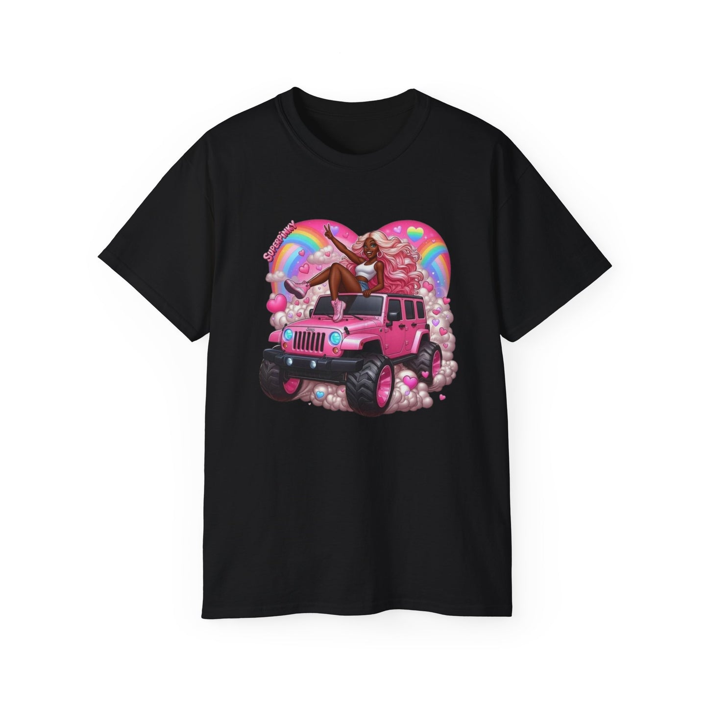 SuperPinky Rainbow Heart Tee