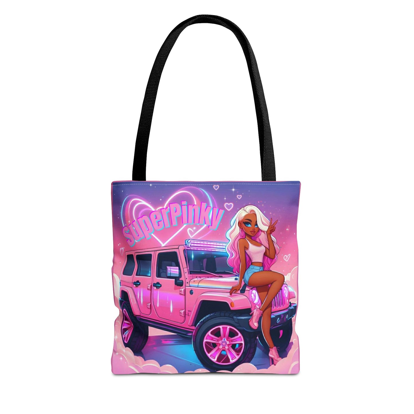 SuperPinky Original Tote Bag —  Graphic Beach & Everyday Shopper