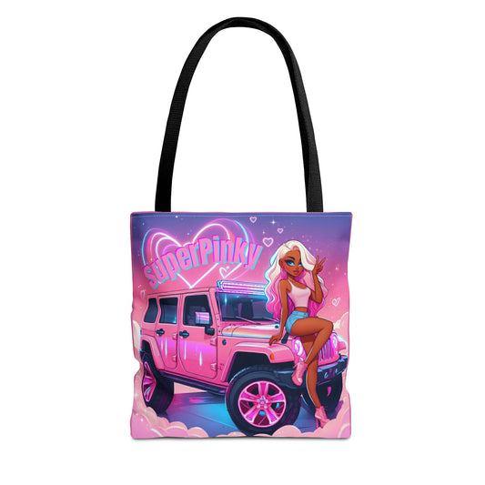SuperPinky Original Tote Bag —  Graphic Beach & Everyday Shopper