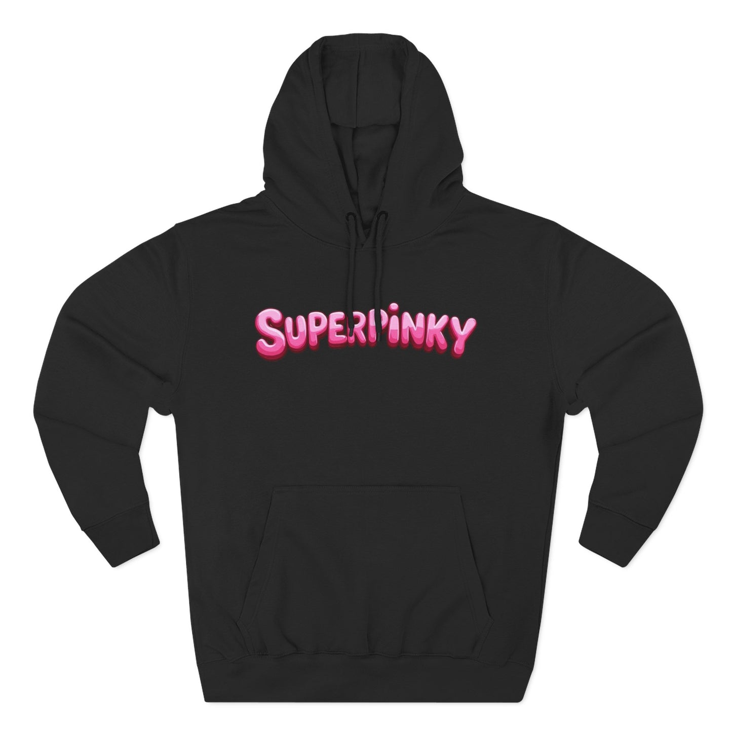 SuperPinky Bubble Logo Three-Panel Fleece Hoodie