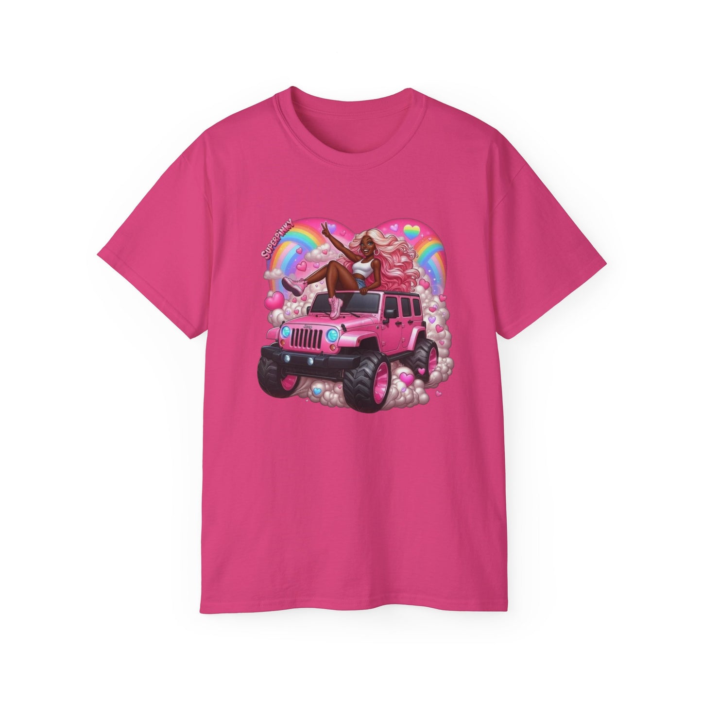 SuperPinky Rainbow Heart Tee