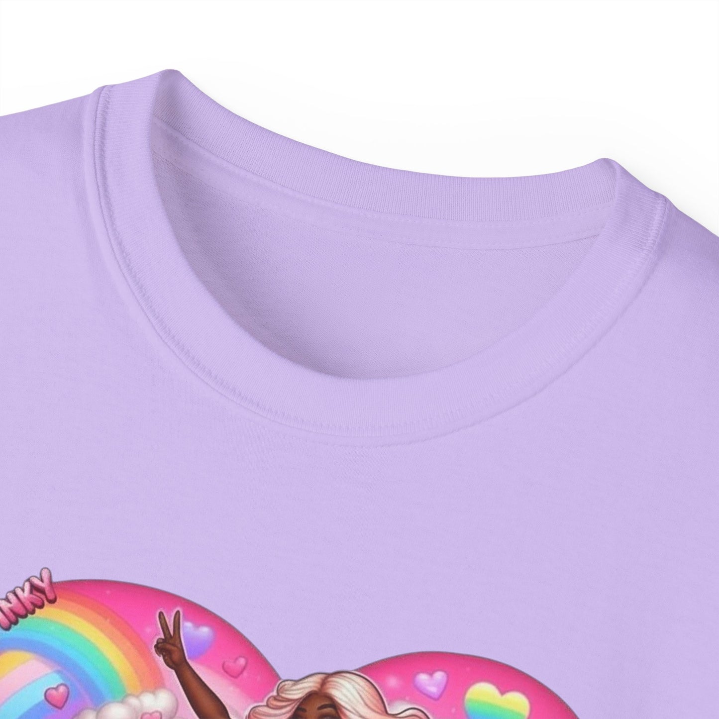 SuperPinky Rainbow Heart Tee