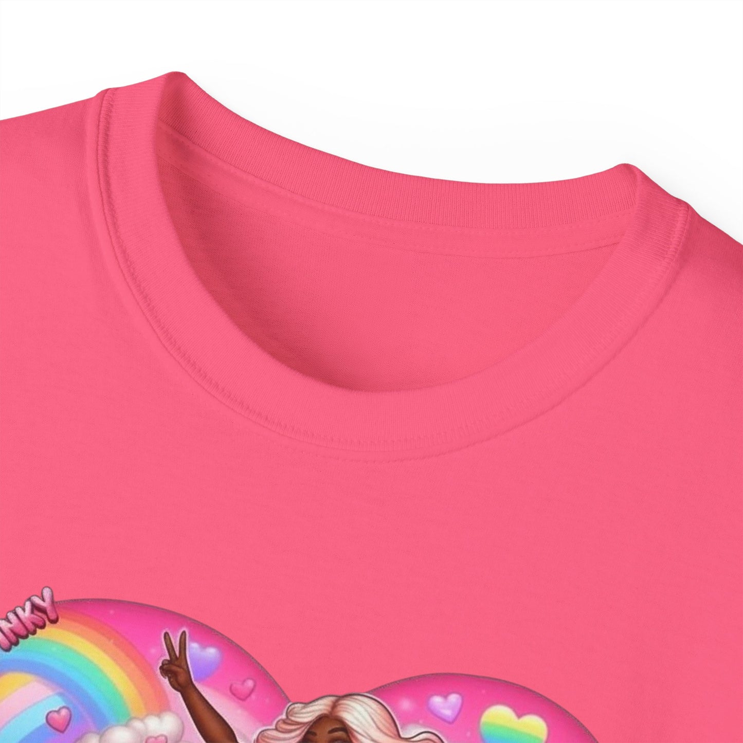 SuperPinky Rainbow Heart Tee
