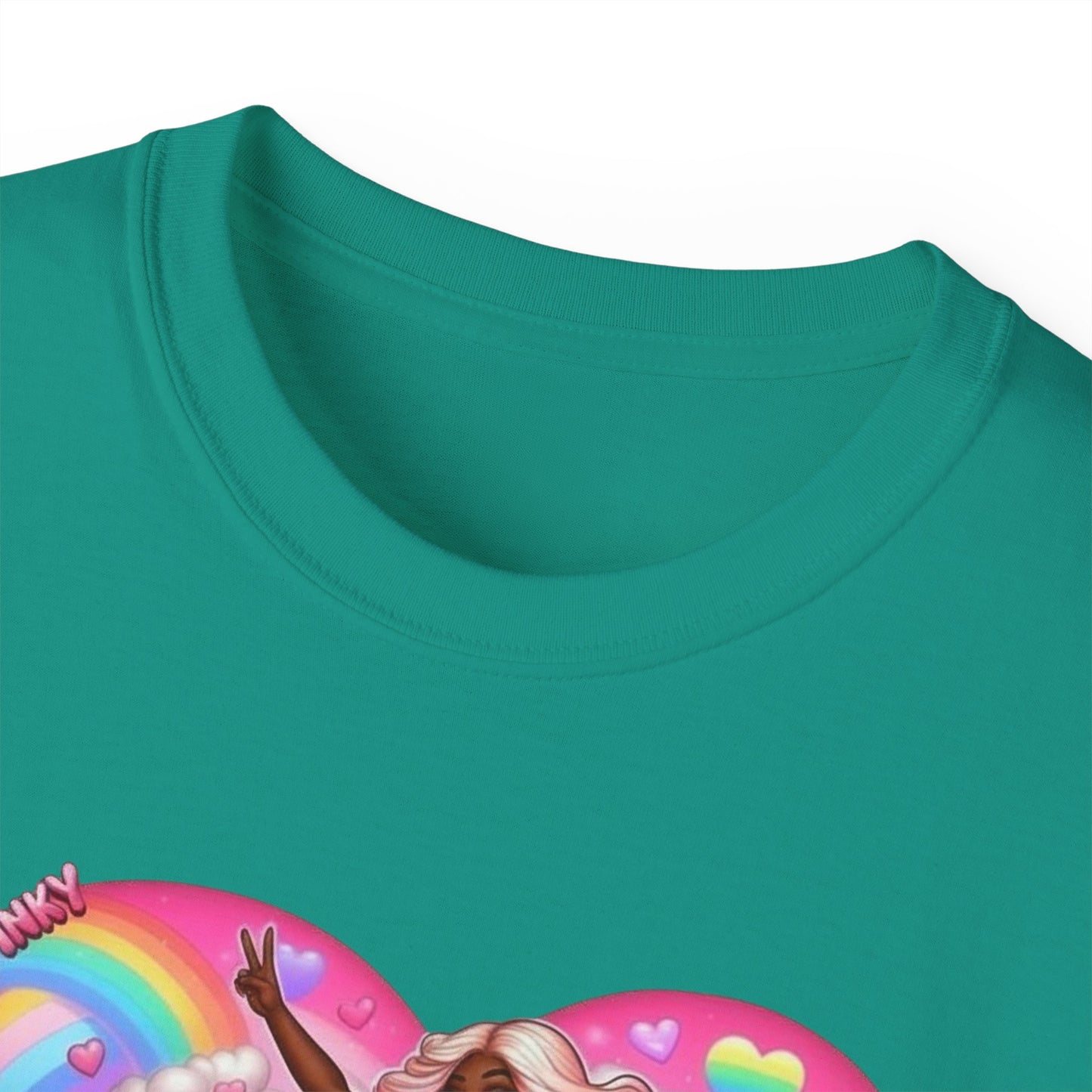SuperPinky Rainbow Heart Tee