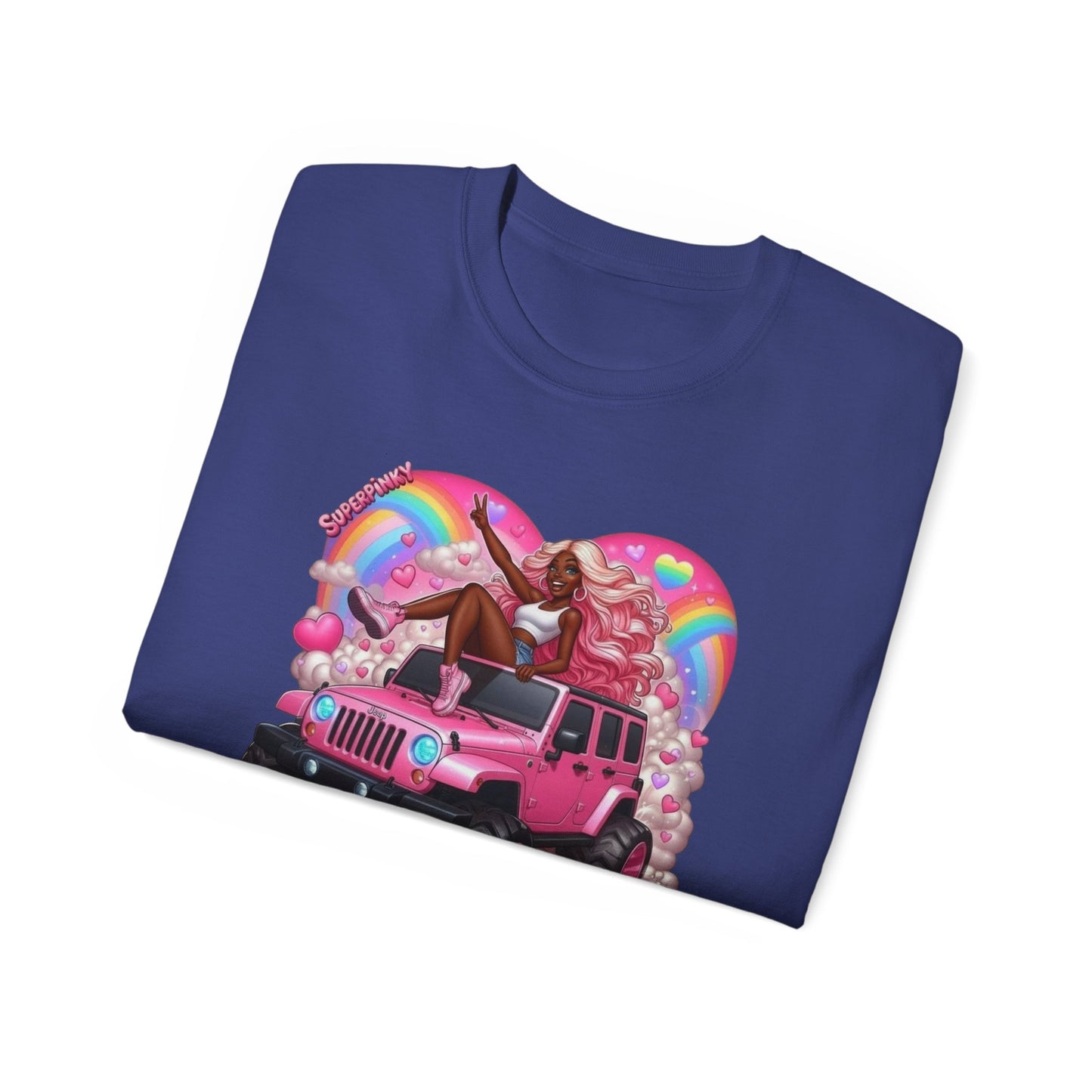 SuperPinky Rainbow Heart Tee