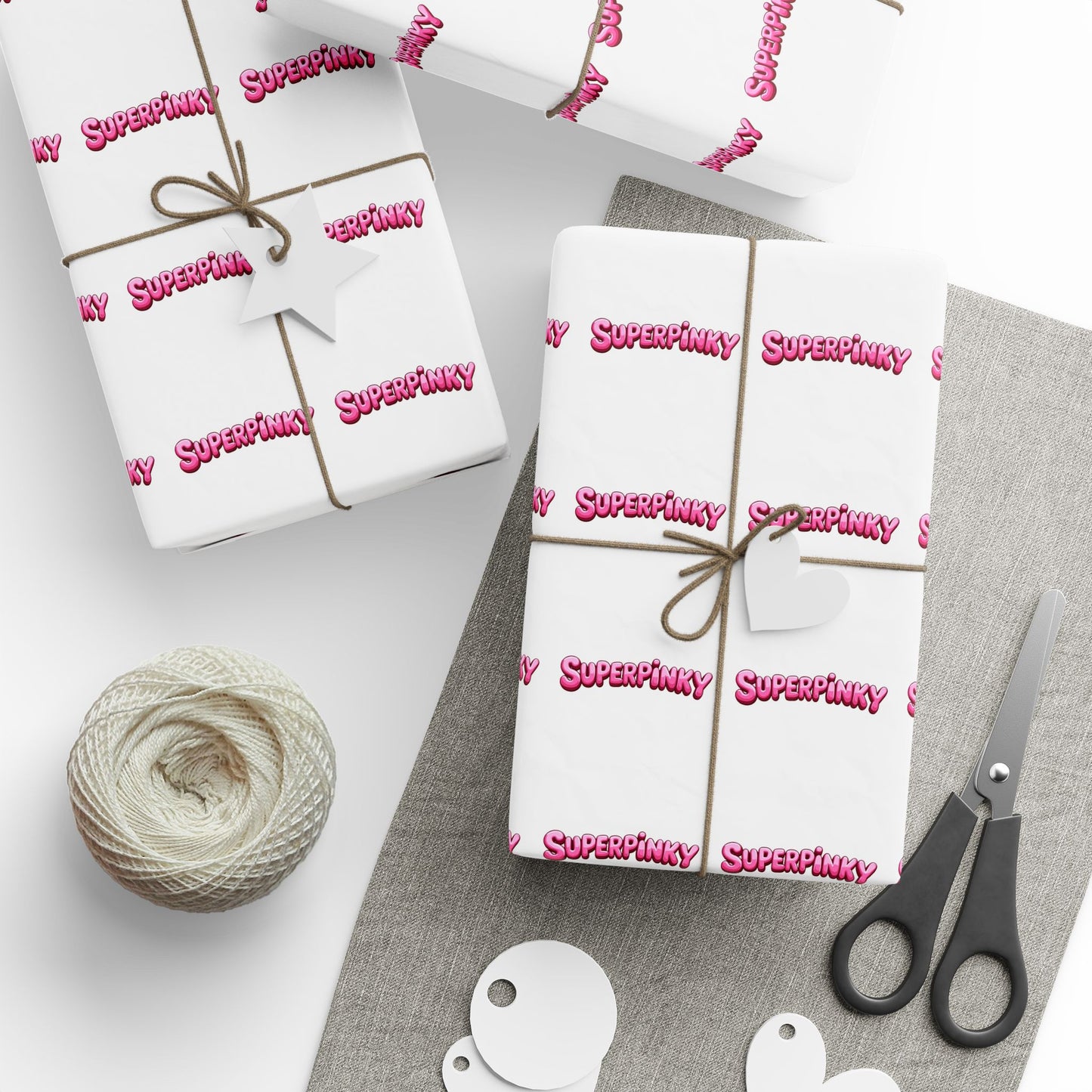 SuperPinky Bubble Logo Gift Wrap Roll