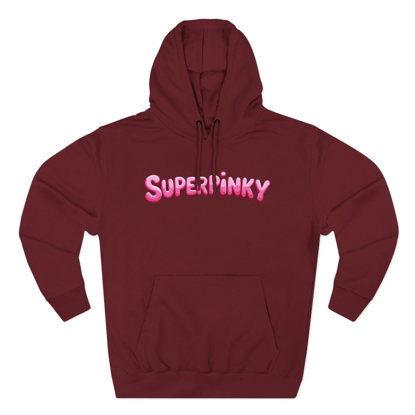 SuperPinky Bubble Logo Three-Panel Fleece Hoodie