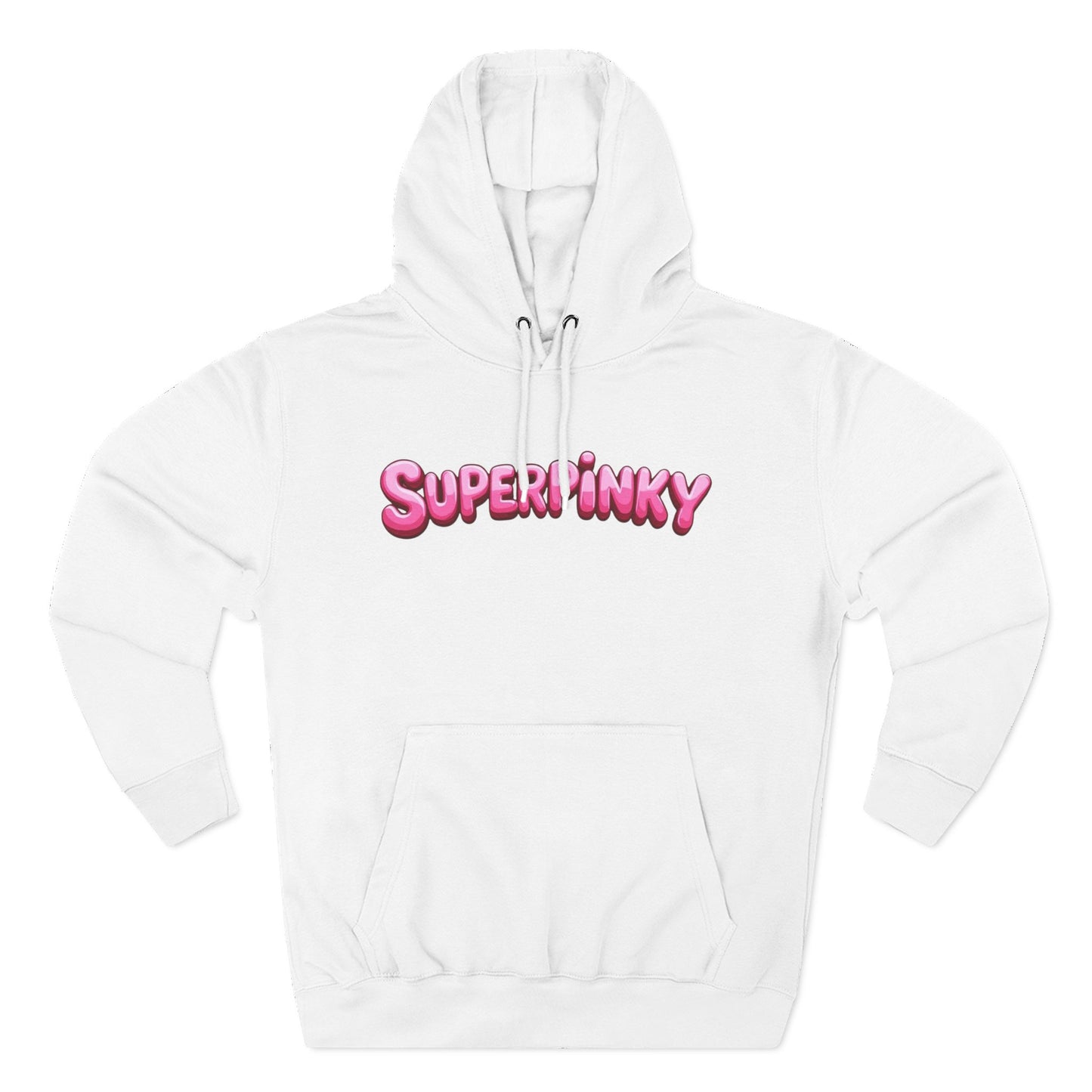SuperPinky Bubble Logo Three-Panel Fleece Hoodie