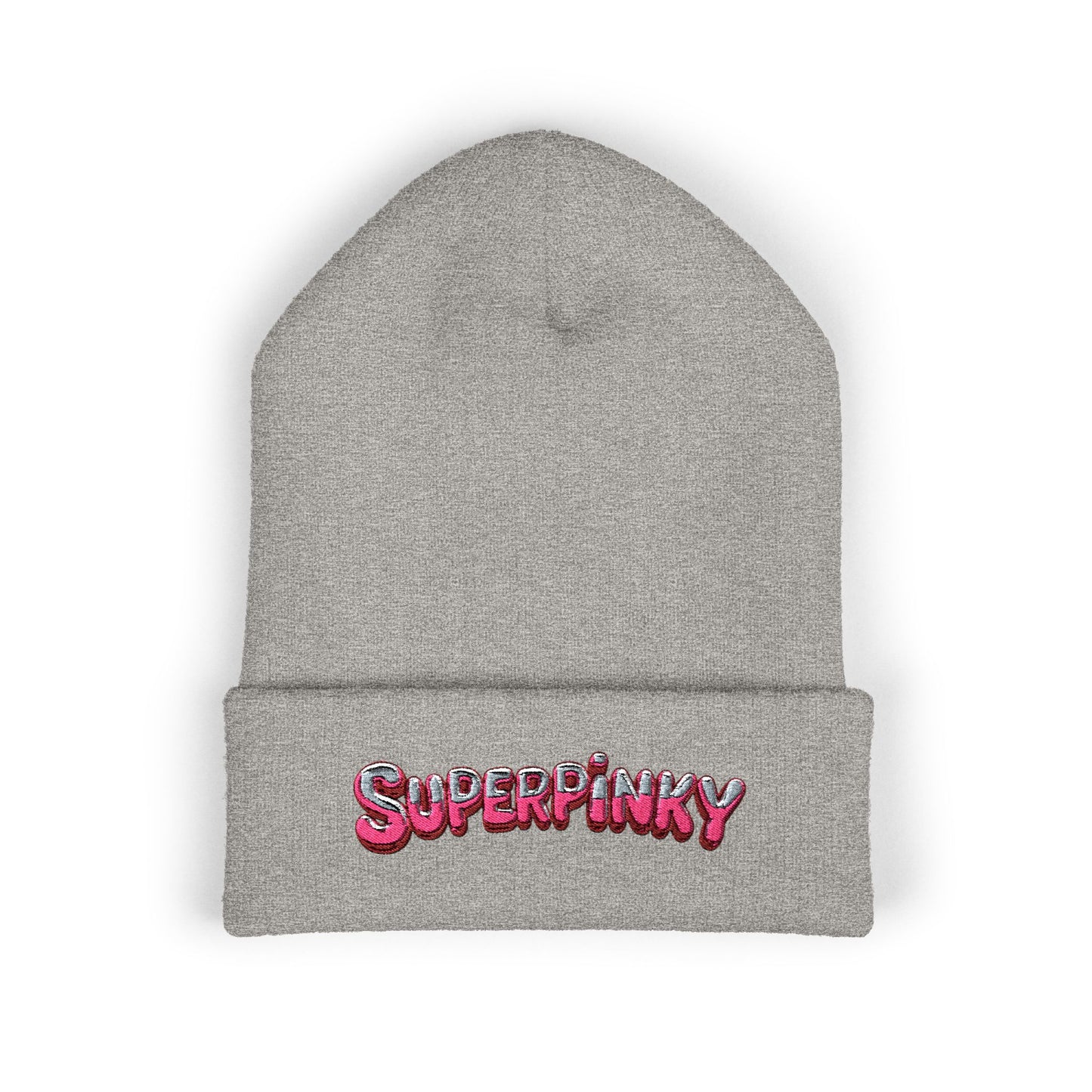 SuperPinky Bubble Logo Beanie  Knit Hat