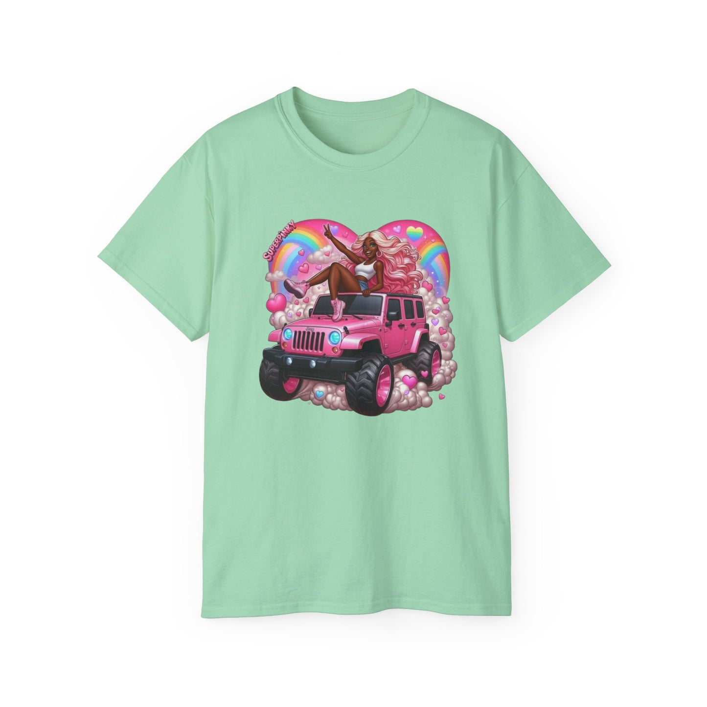 SuperPinky Rainbow Heart Tee