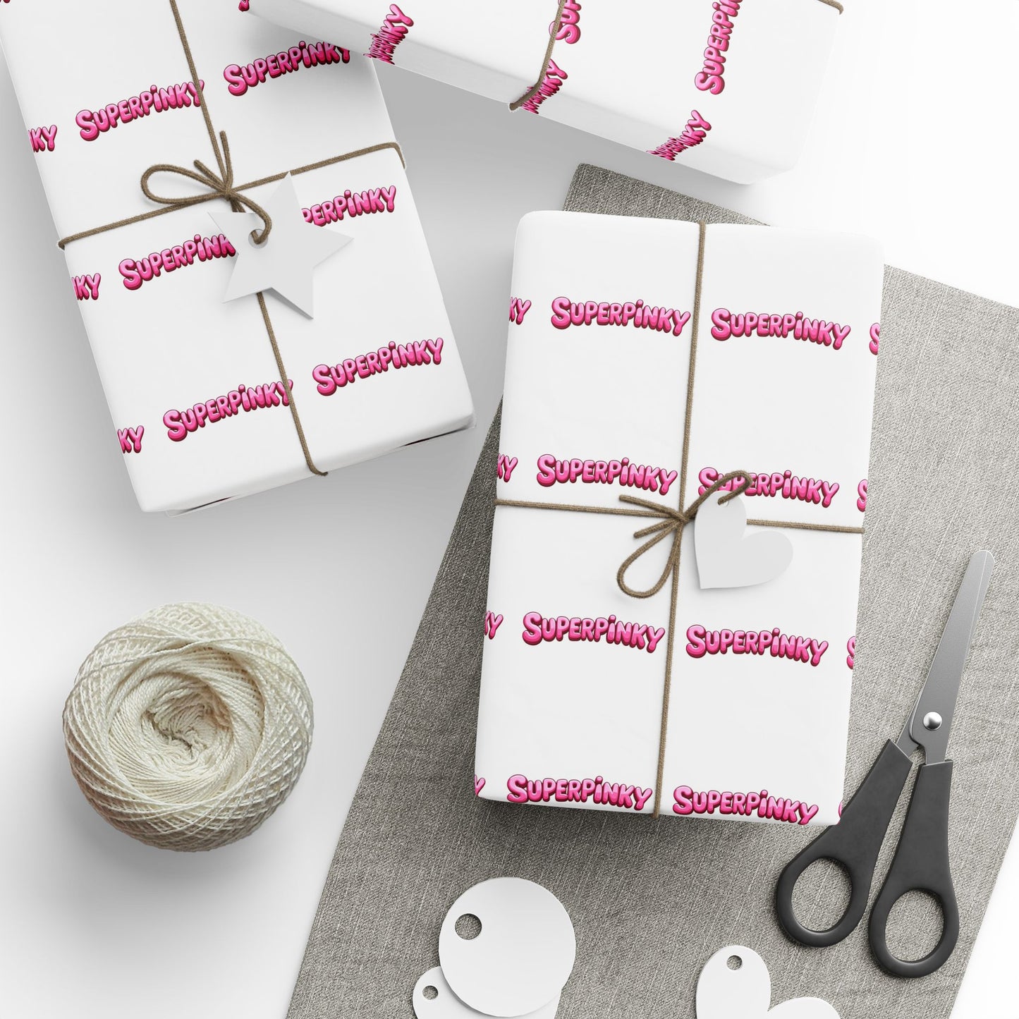SuperPinky Bubble Logo Gift Wrap Roll