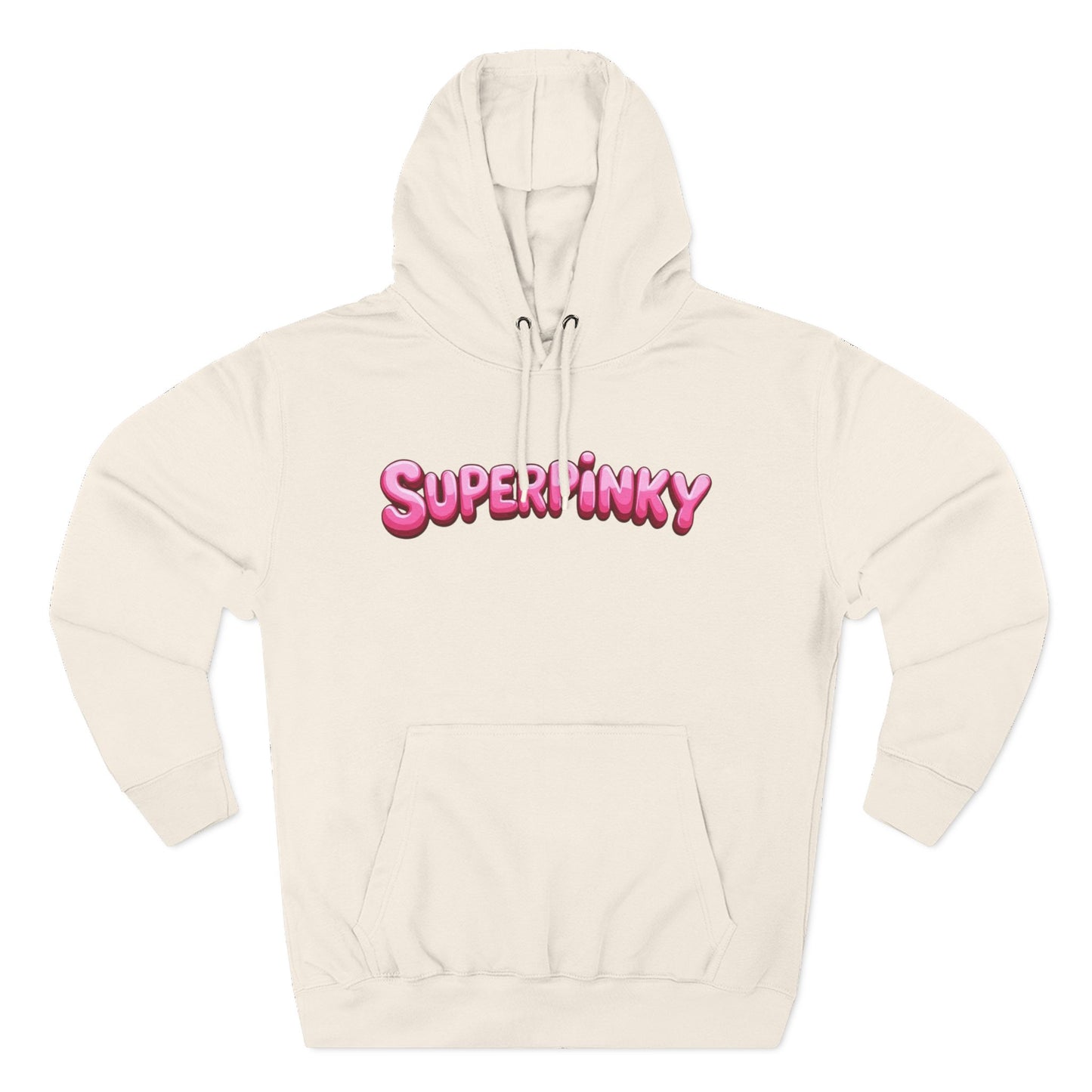 SuperPinky Bubble Logo Three-Panel Fleece Hoodie