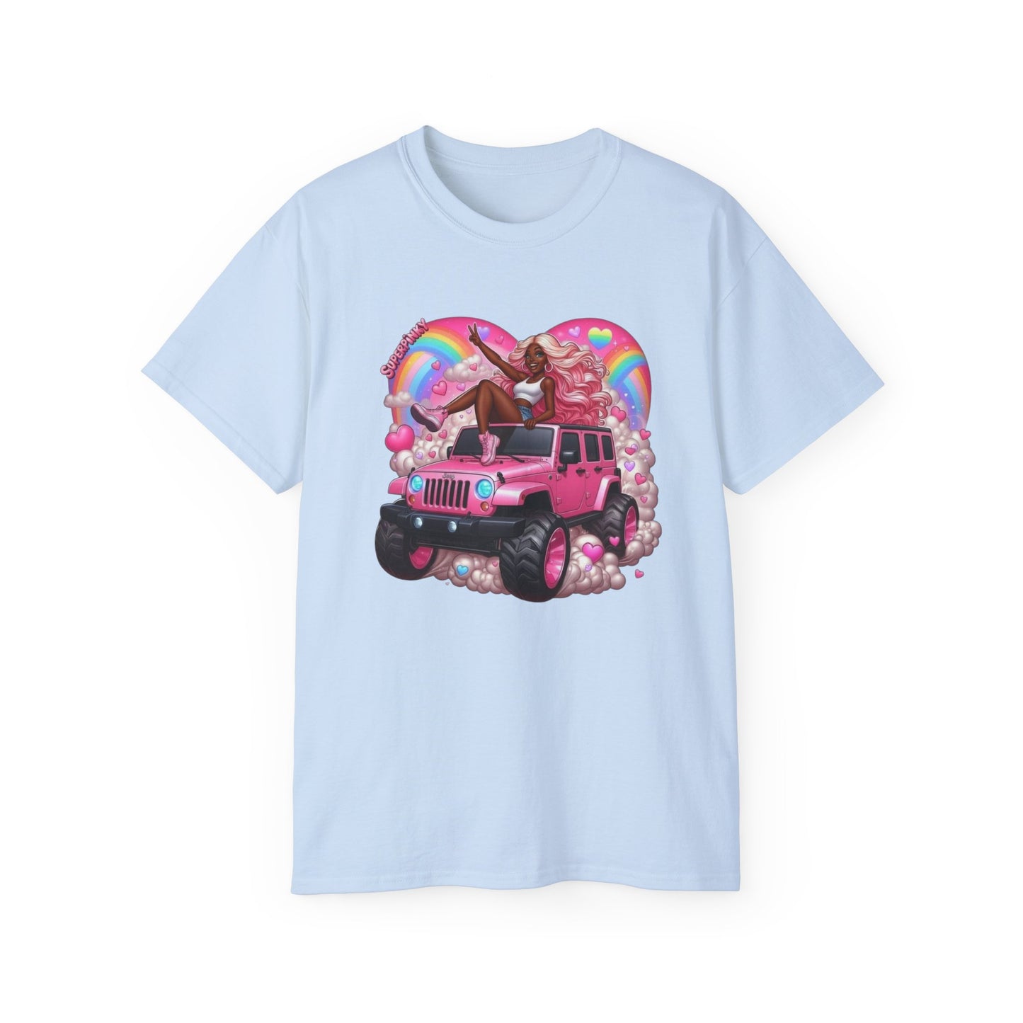 SuperPinky Rainbow Heart Tee