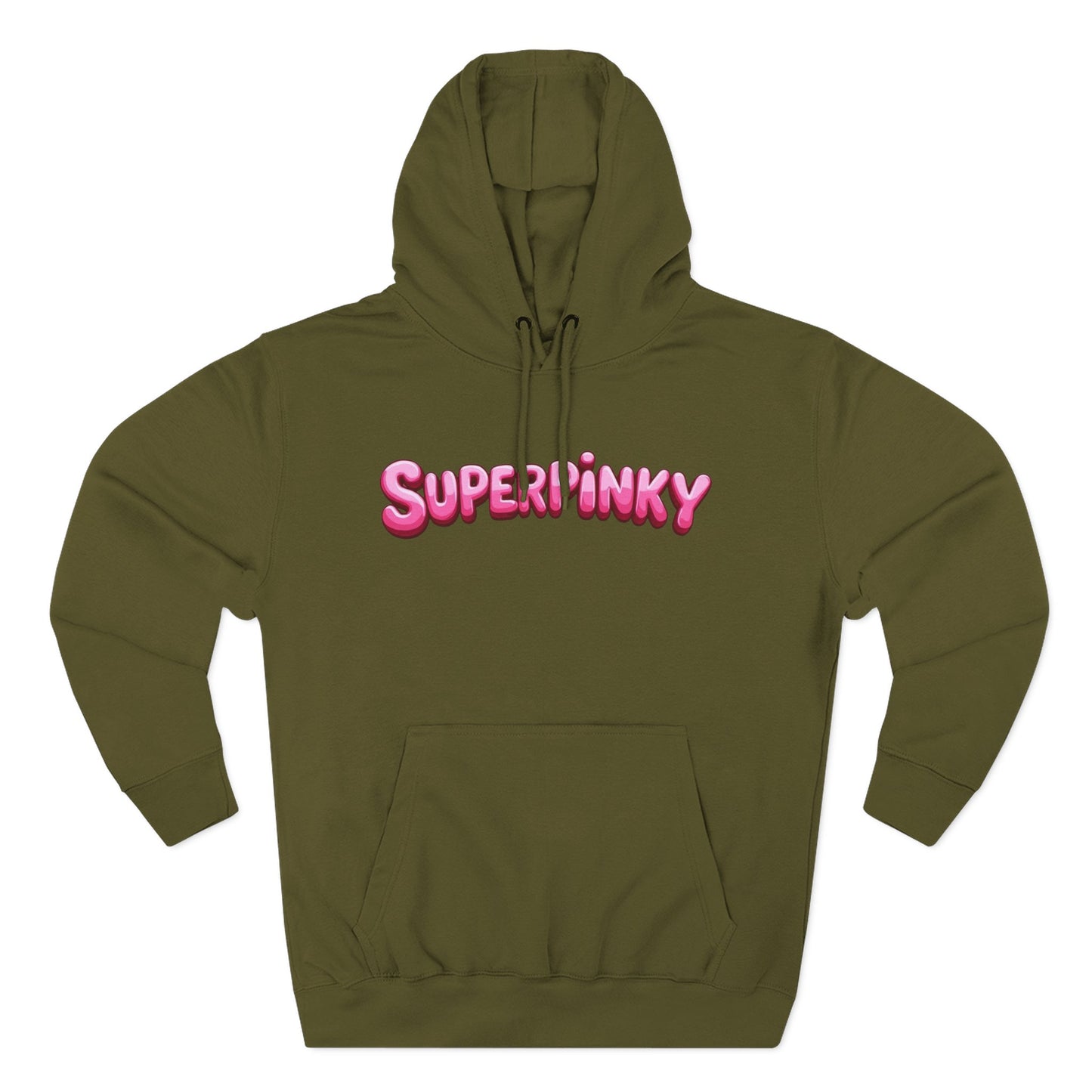 SuperPinky Bubble Logo Three-Panel Fleece Hoodie