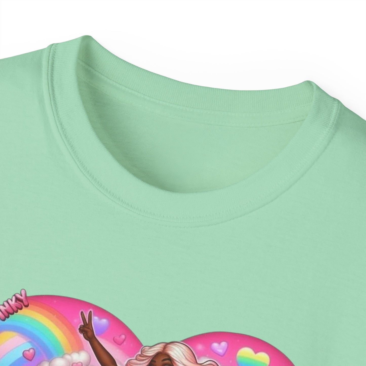 SuperPinky Rainbow Heart Tee