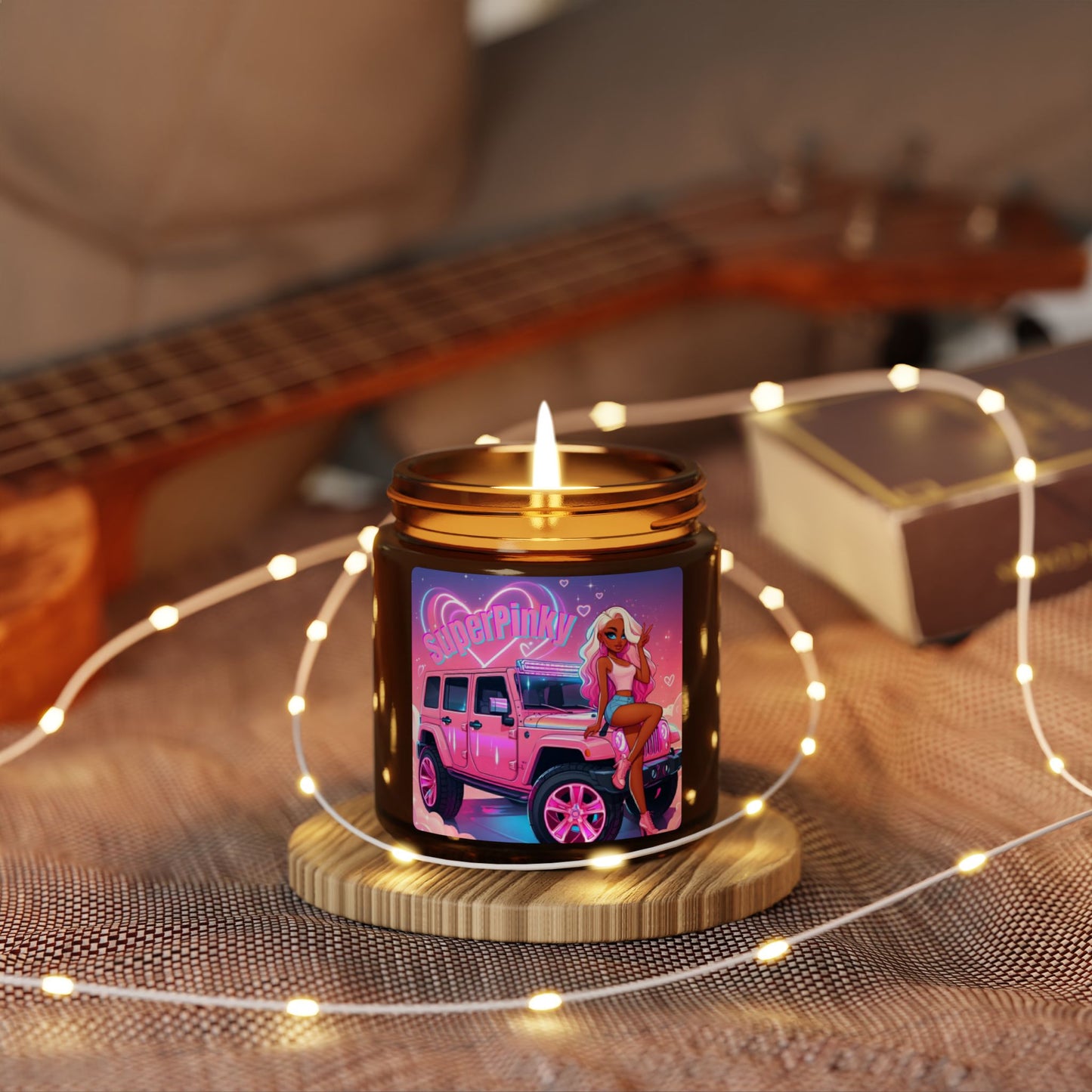 SuperPinky Original Soy Scented Amber Jar Candle