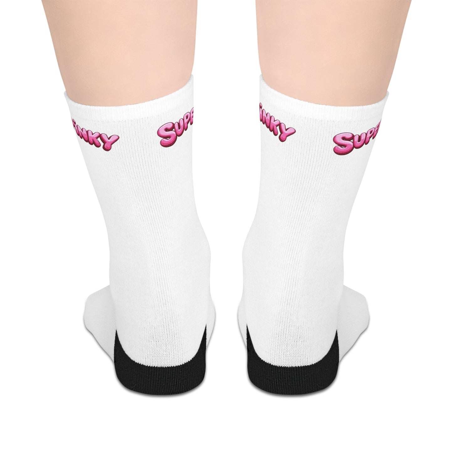 SuperPinky Mid-Length Athletic Crew Socks