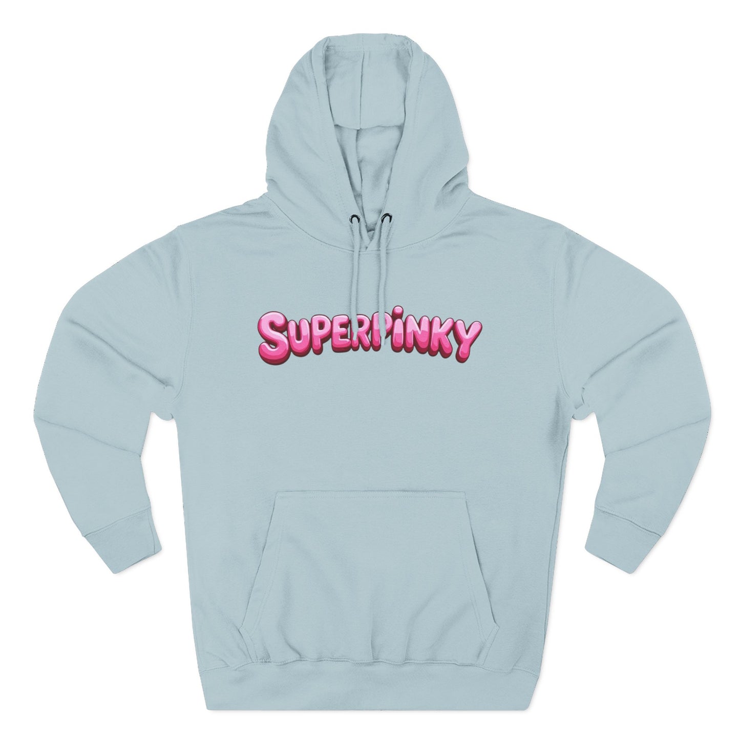 SuperPinky Bubble Logo Three-Panel Fleece Hoodie