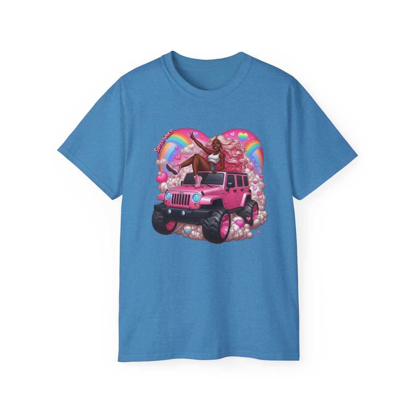 SuperPinky Rainbow Heart Tee