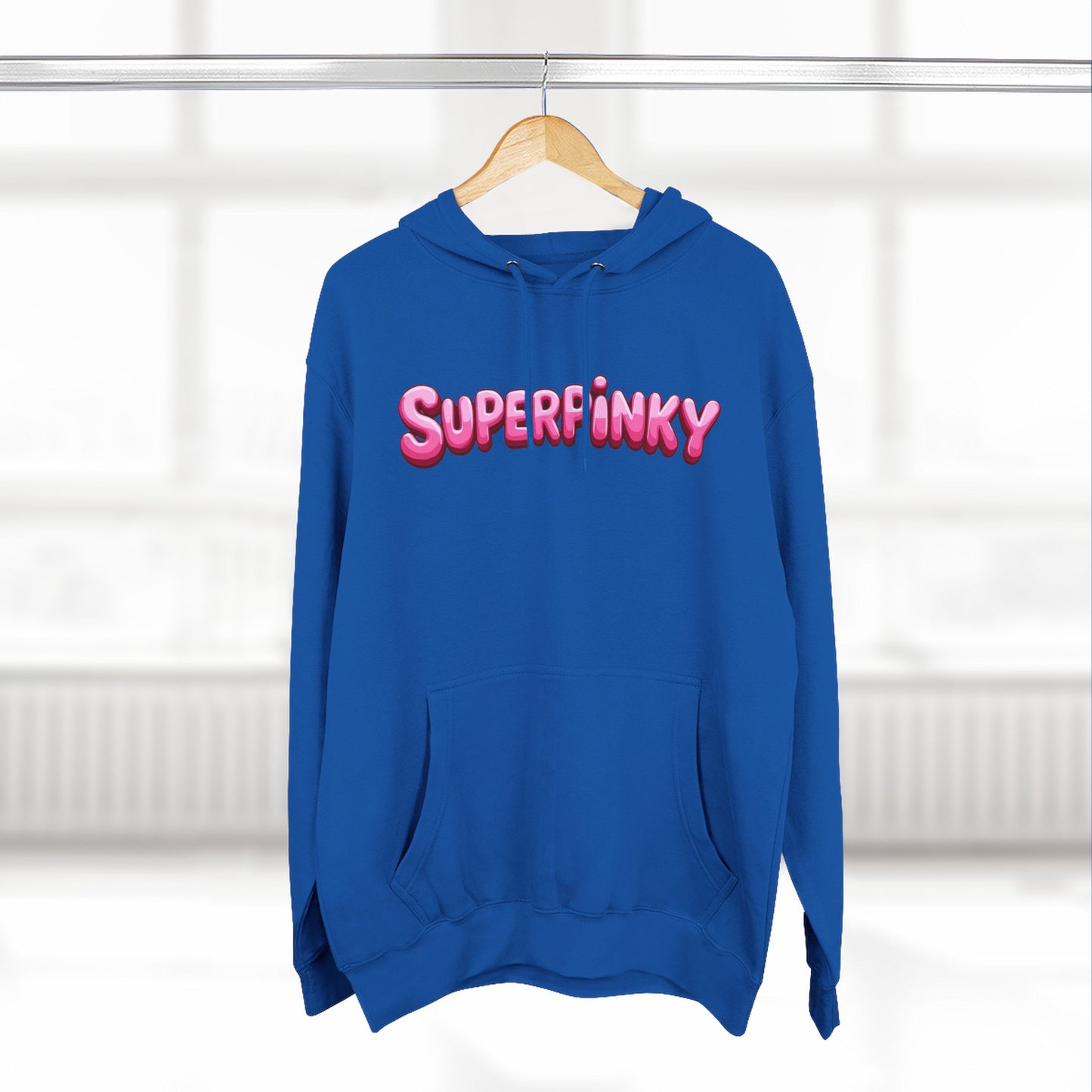 SuperPinky Bubble Logo Three-Panel Fleece Hoodie