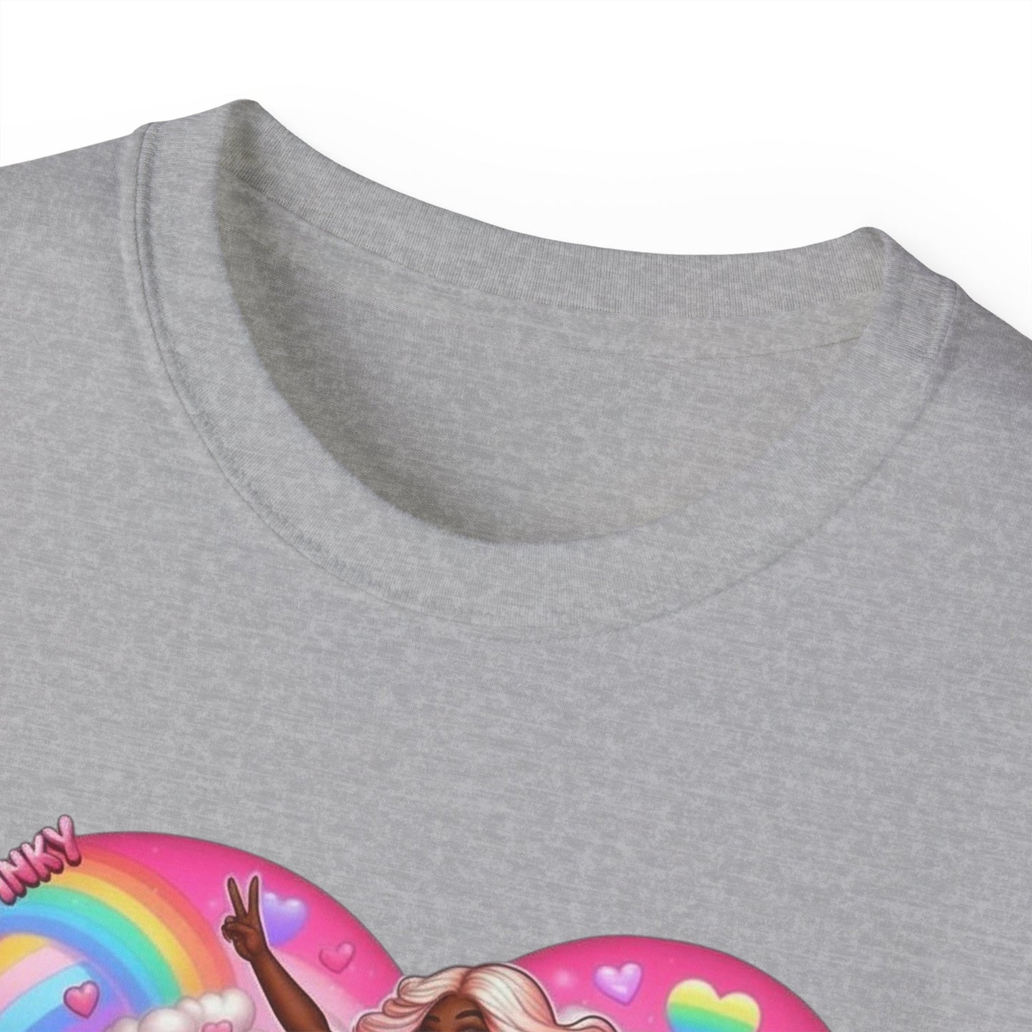 SuperPinky Rainbow Heart Tee