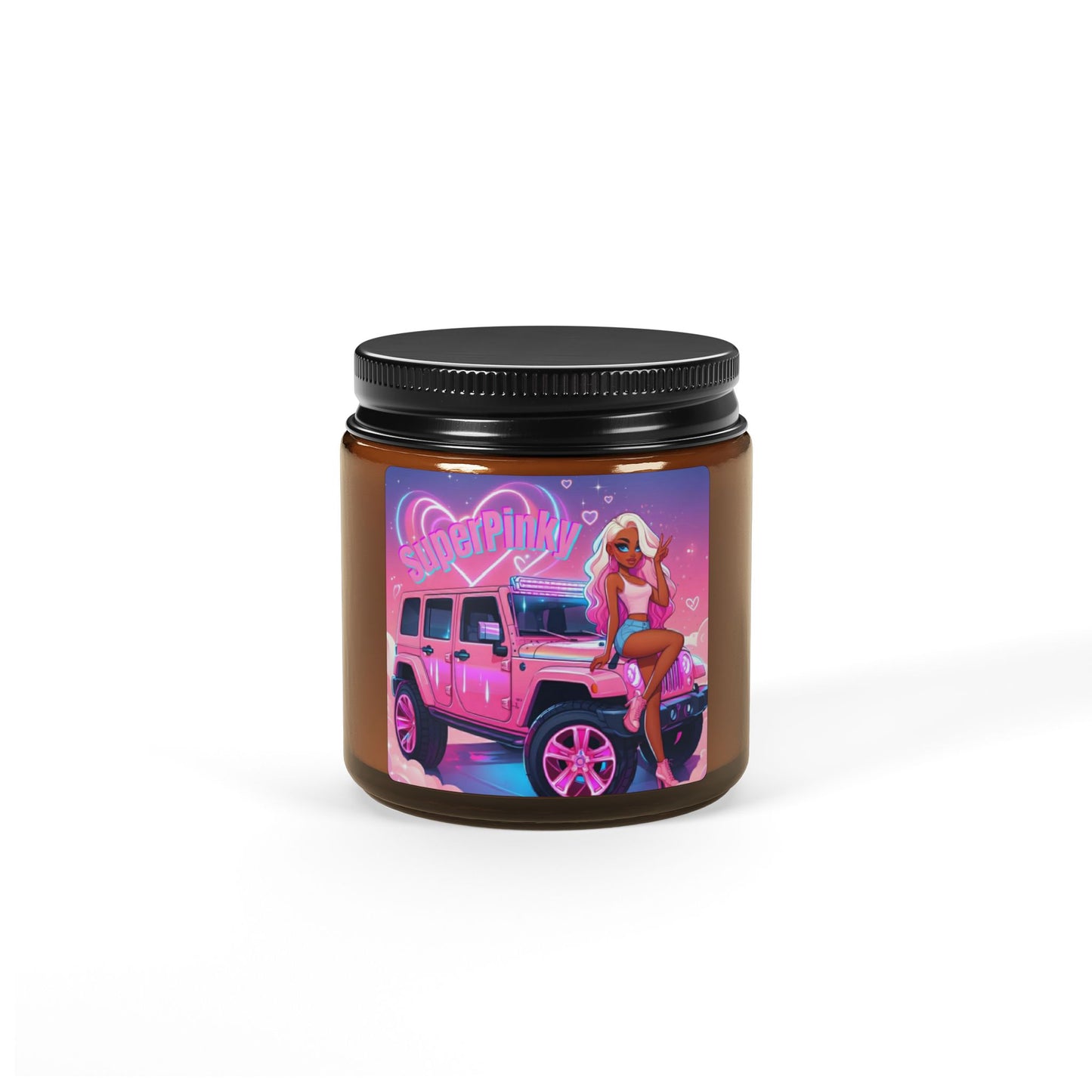 SuperPinky Original Soy Scented Amber Jar Candle