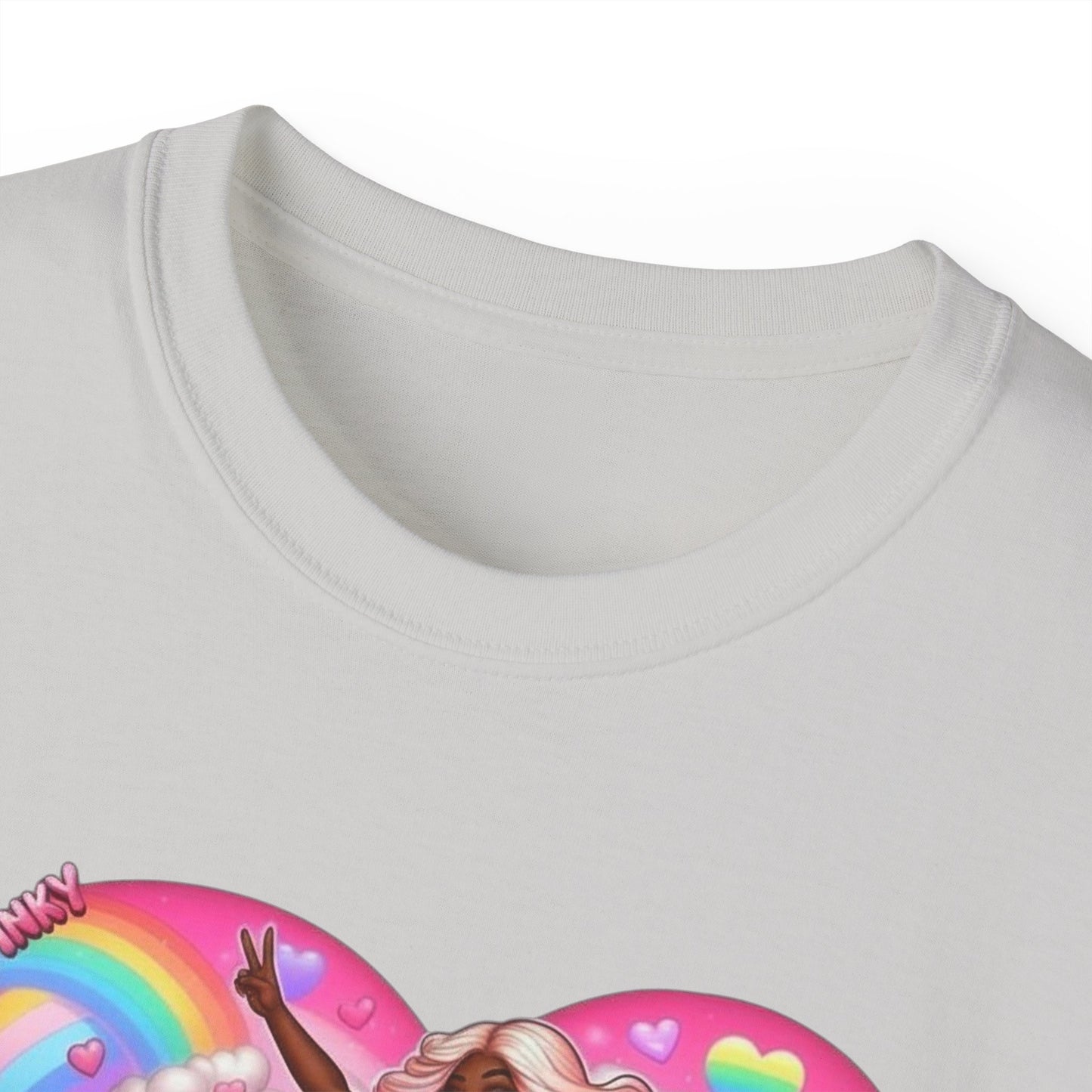 SuperPinky Rainbow Heart Tee