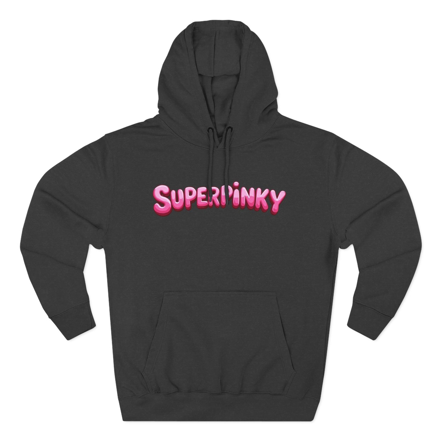 SuperPinky Bubble Logo Three-Panel Fleece Hoodie