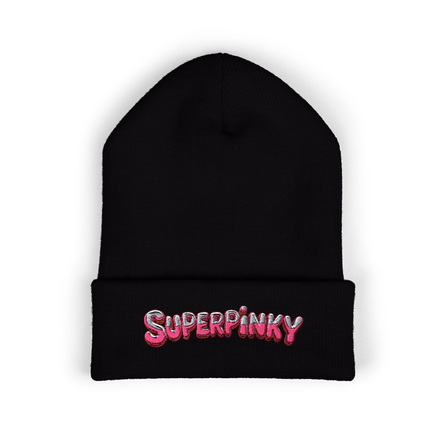 SuperPinky Bubble Logo Beanie  Knit Hat