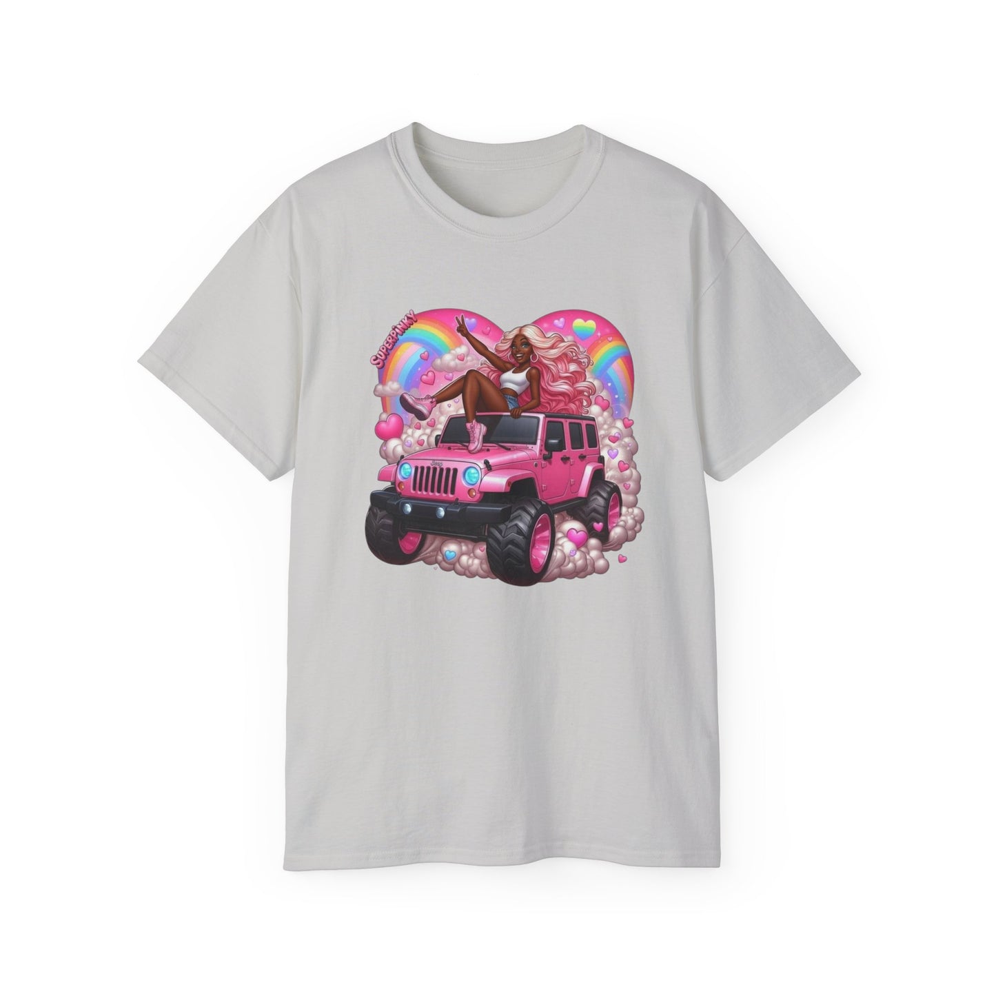 SuperPinky Rainbow Heart Tee