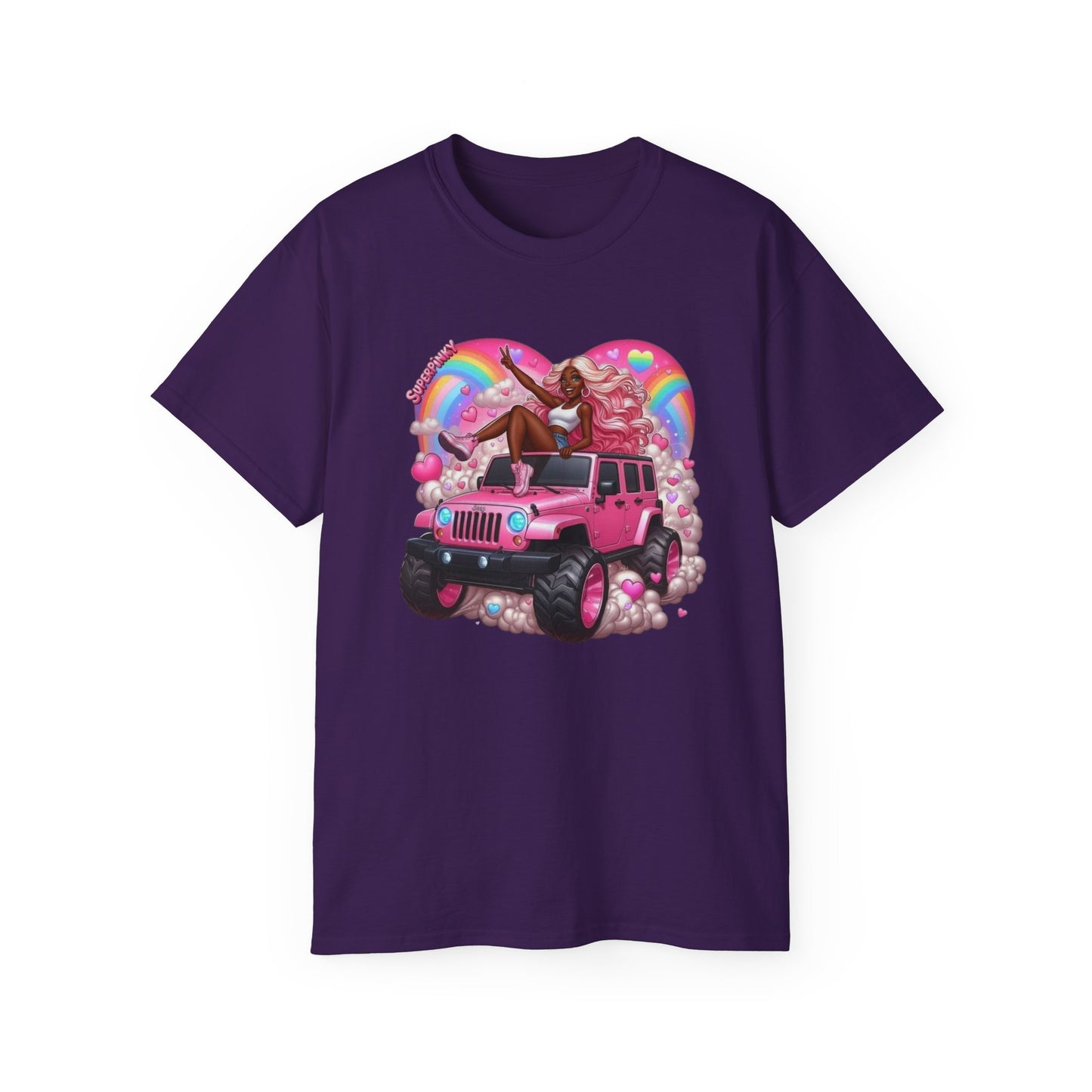 SuperPinky Rainbow Heart Tee